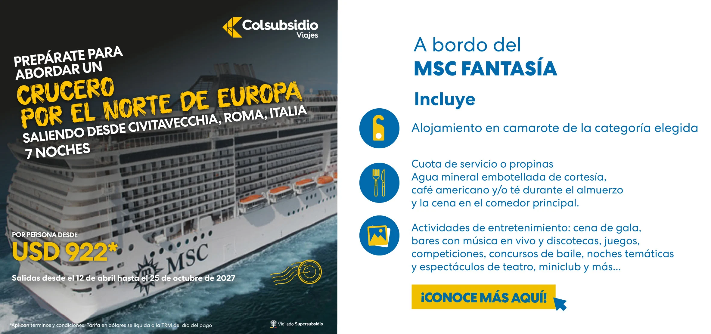 Crucero desde Cartagena
